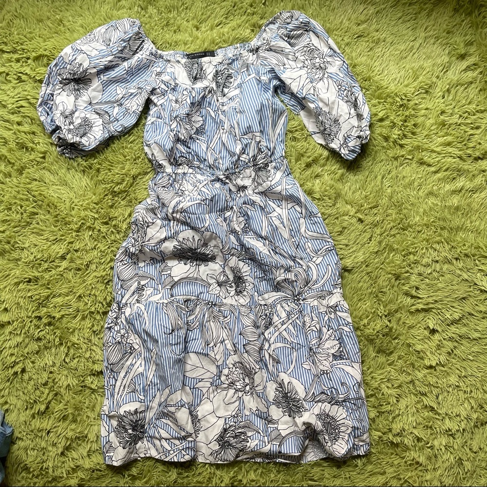 Zara square neck dress